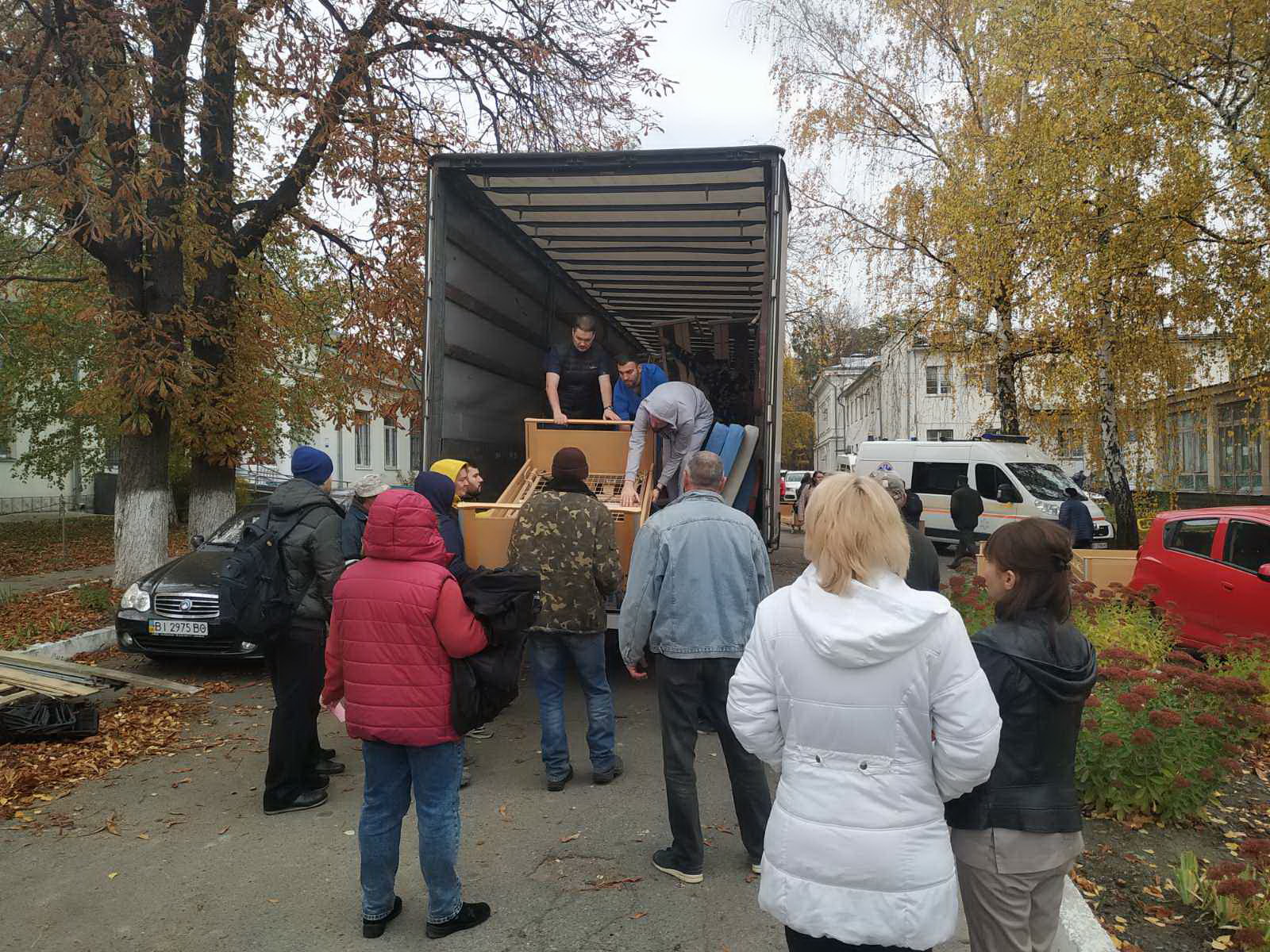 Receiving help from the Poltava hospital